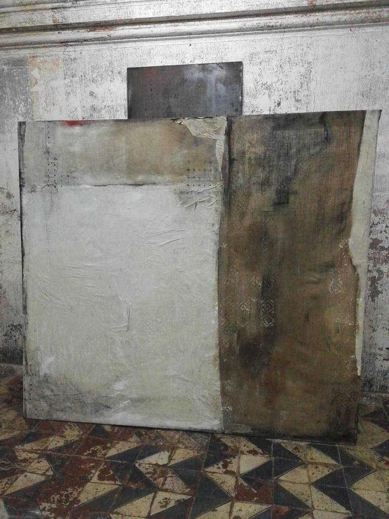 Original Abstract Architecture Painting by Marilina Marchica