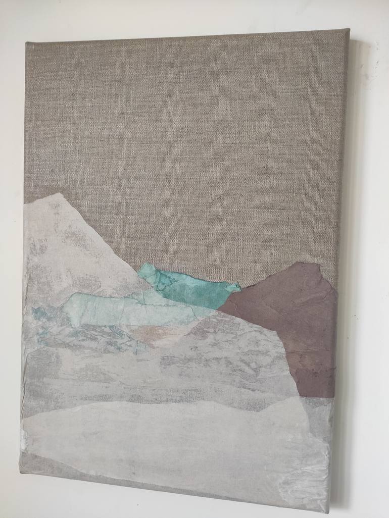 Original Abstract Landscape Collage by Marilina Marchica