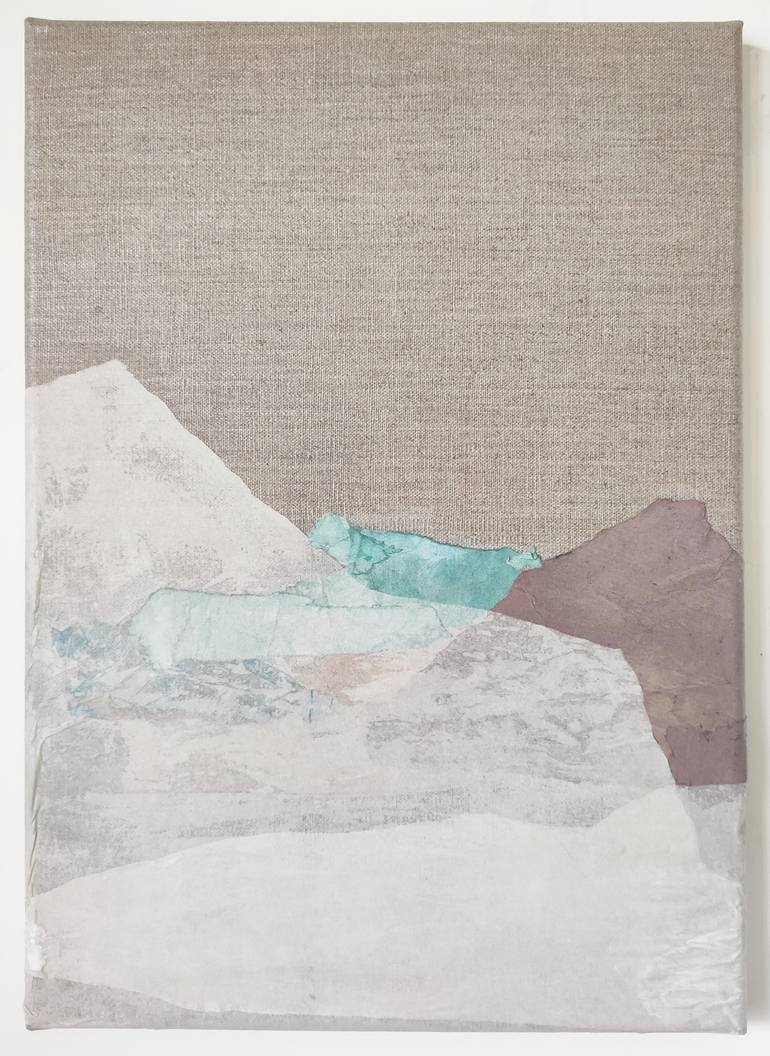 Original Abstract Landscape Collage by Marilina Marchica