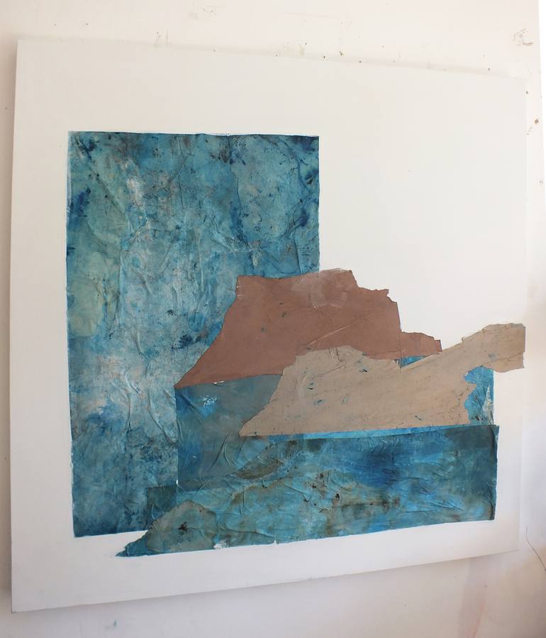 Original Abstract Landscape Collage by Marilina Marchica