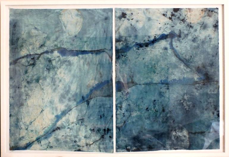 Original Abstract Seascape Painting by Marilina Marchica