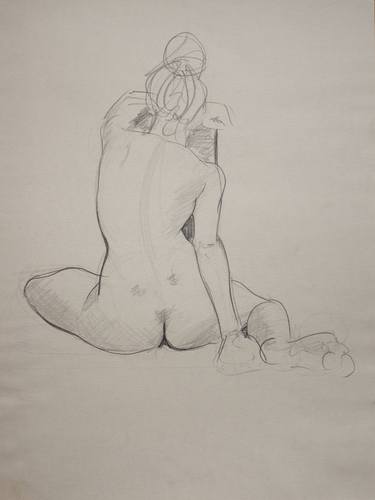 Original Figurative Nude Drawings by Juan Reig