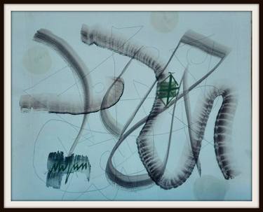 Print of Conceptual Calligraphy Paintings by remus-lucian stefan