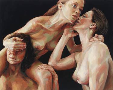 Original Figurative Nude Paintings by Joyce Polance