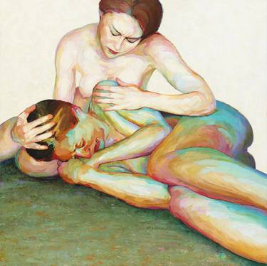 Original Figurative Nude Paintings by Joyce Polance