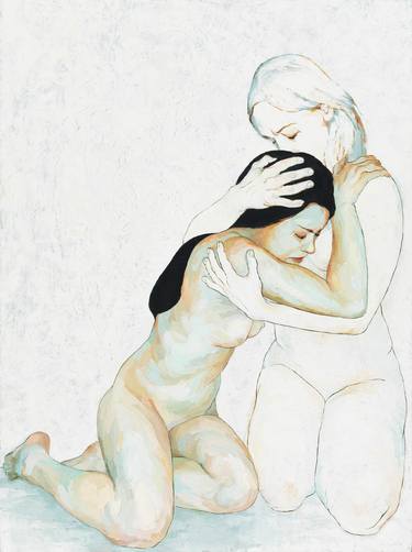 Original Figurative Nude Paintings by Joyce Polance