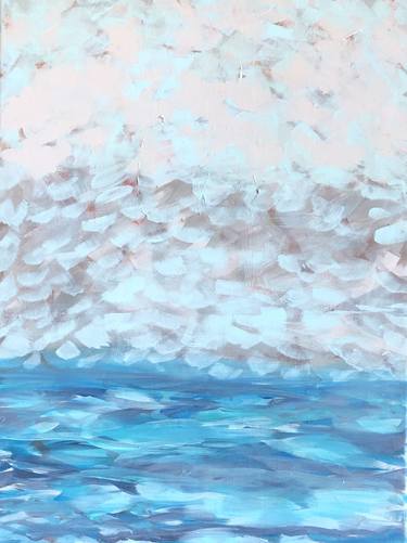Original Abstract Seascape Painting by Rosalind San Felipe