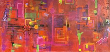 Original Abstract Expressionism Abstract Paintings by Roshi Khalilian