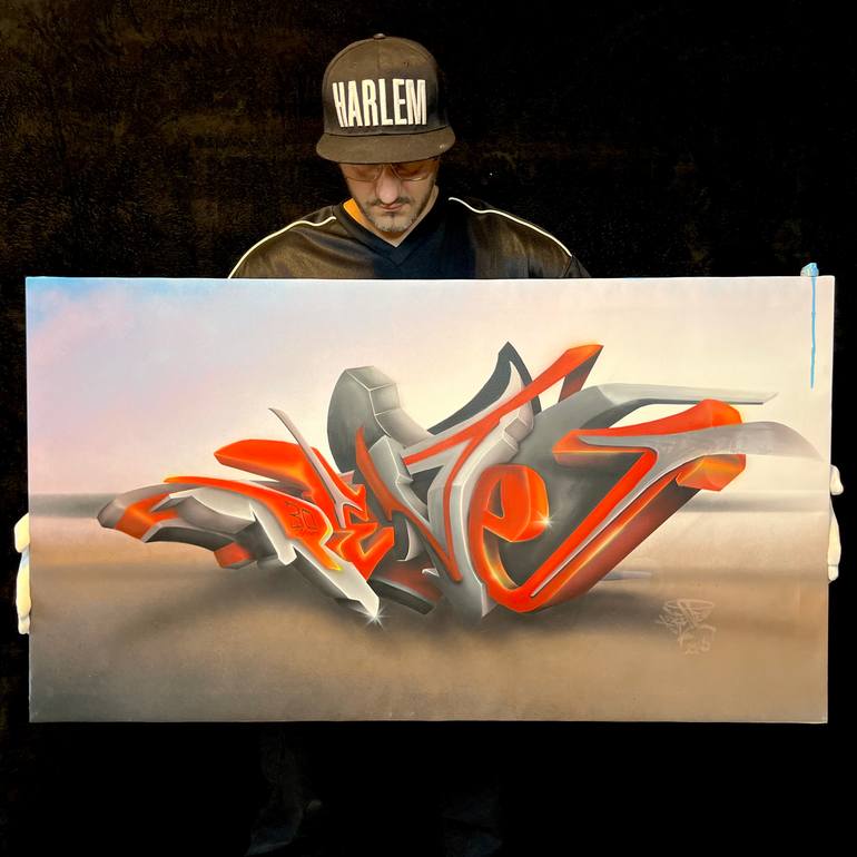 Original Pop Art Graffiti Painting by Rene Surda