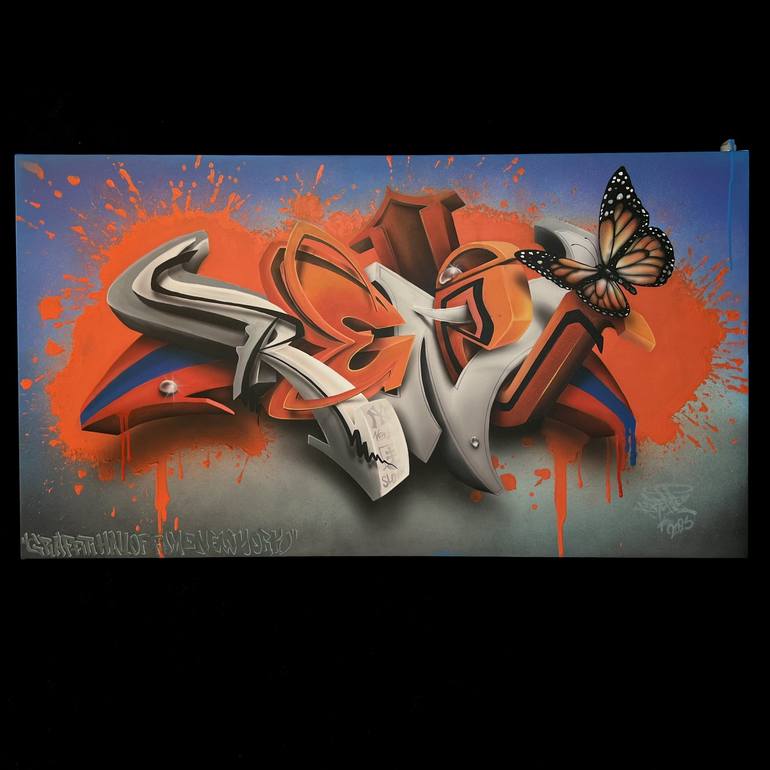 Original Pop Art Graffiti Painting by Rene Surda