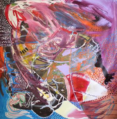 Original Abstract Expressionism Sports Paintings by Hans Simtanda Caspersen