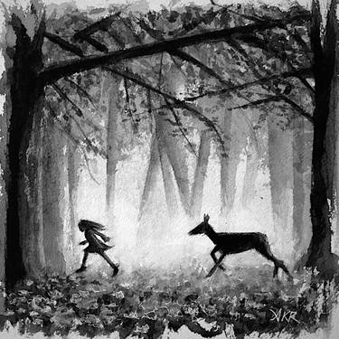 The Pathless Woods - Original Sold thumb