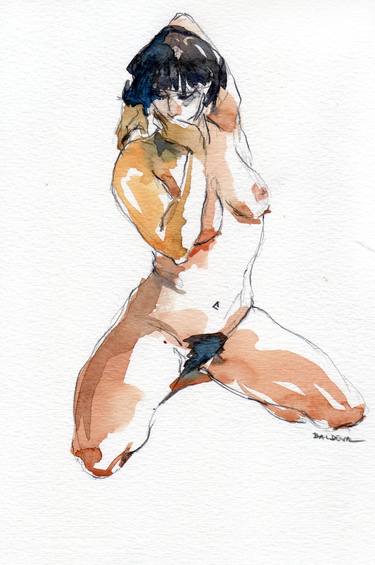 Original Expressionism Nude Drawings by Sylvia Baldeva