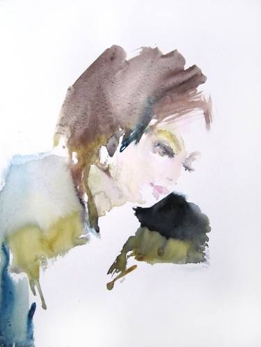 Woman - watercolor thumb