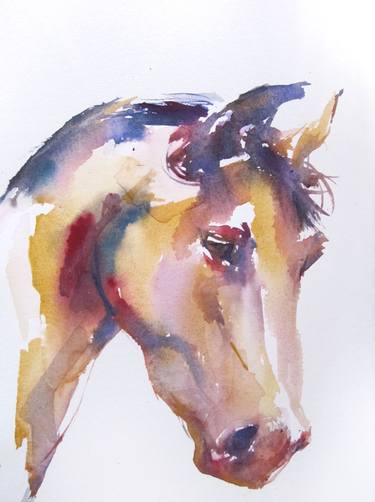 Original Expressionism Animal Paintings by Sylvia Baldeva