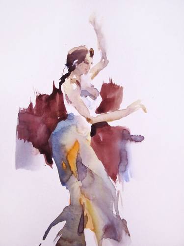 Print of Performing Arts Paintings by Sylvia Baldeva