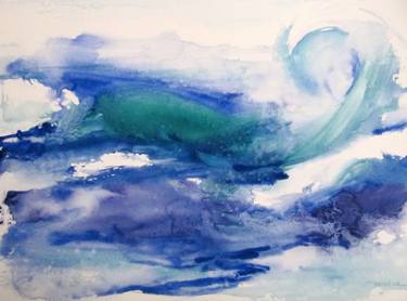 Original Abstract Expressionism Water Paintings by Sylvia Baldeva