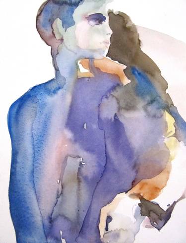 Original Expressionism People Paintings by Sylvia Baldeva