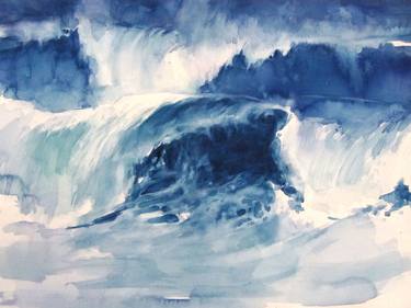 Print of Impressionism Seascape Paintings by Sylvia Baldeva