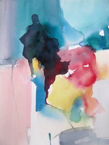 Original Abstract Expressionism People Paintings by Sylvia Baldeva