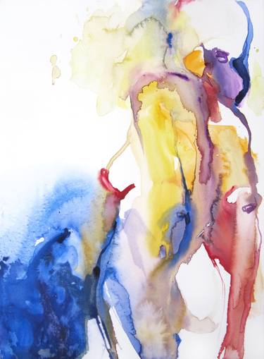 Print of Abstract Expressionism Nude Paintings by Sylvia Baldeva