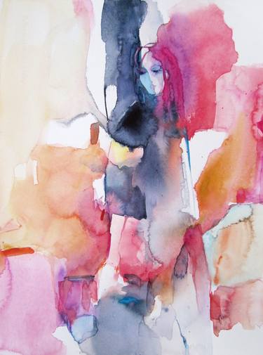 Original Abstract Expressionism Women Paintings by Sylvia Baldeva