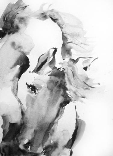 Original Abstract Expressionism Horse Drawings by Sylvia Baldeva