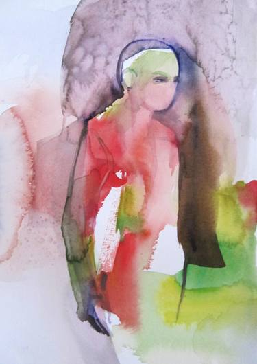 Print of Abstract Expressionism People Paintings by Sylvia Baldeva