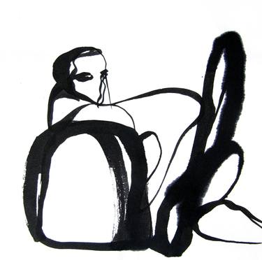 Print of Abstract Expressionism People Drawings by Sylvia Baldeva
