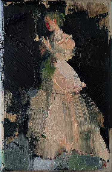 Original Post-impressionism Women Painting by Fanny Nushka