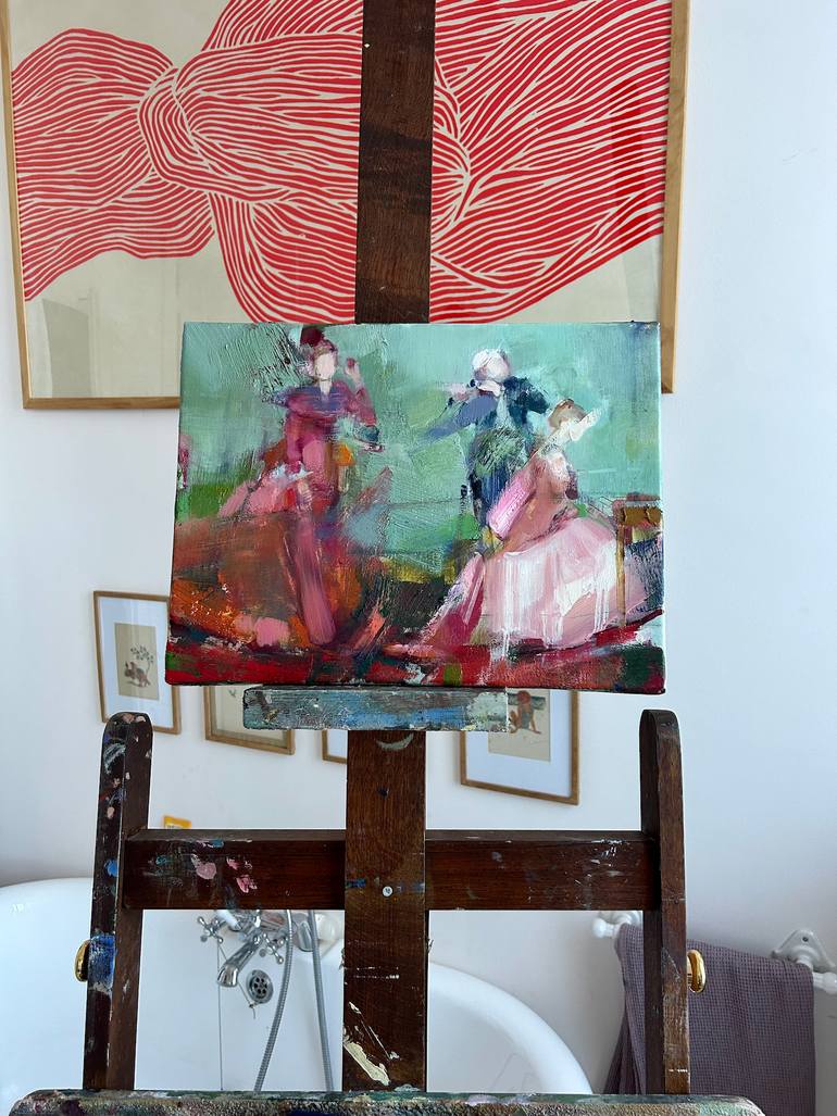 Original Impressionism Music Painting by Fanny Nushka
