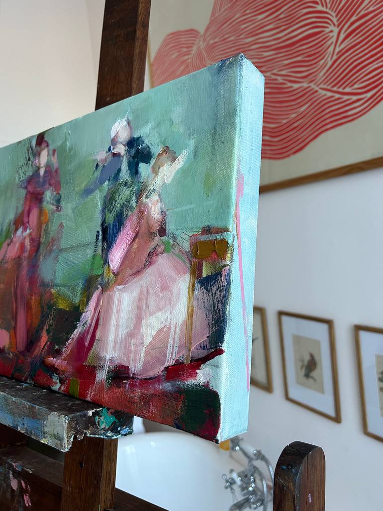 Original Impressionism Music Painting by Fanny Nushka