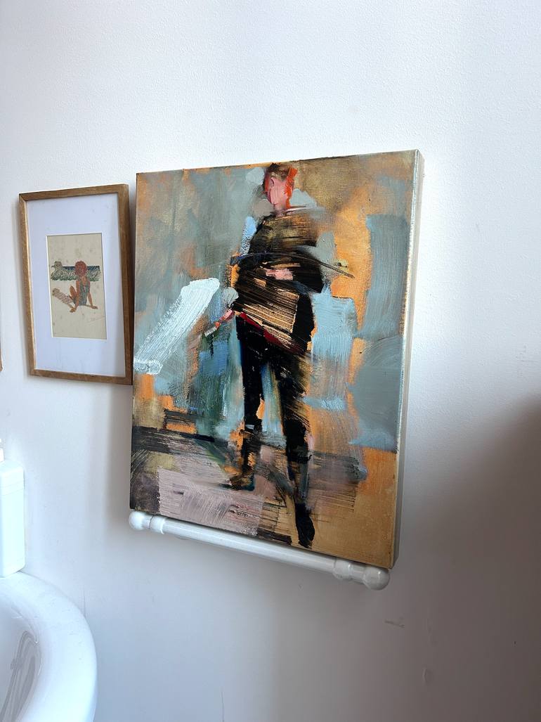 Original Impressionism People Painting by Fanny Nushka