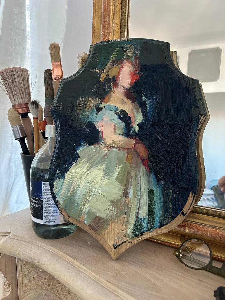 Original Neoclassicism Women Painting by Fanny Nushka