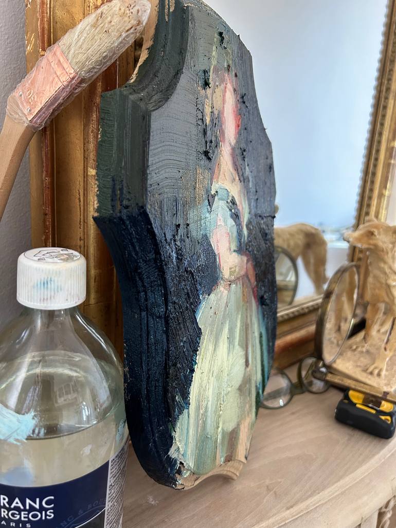 Original Neoclassicism Women Painting by Fanny Nushka