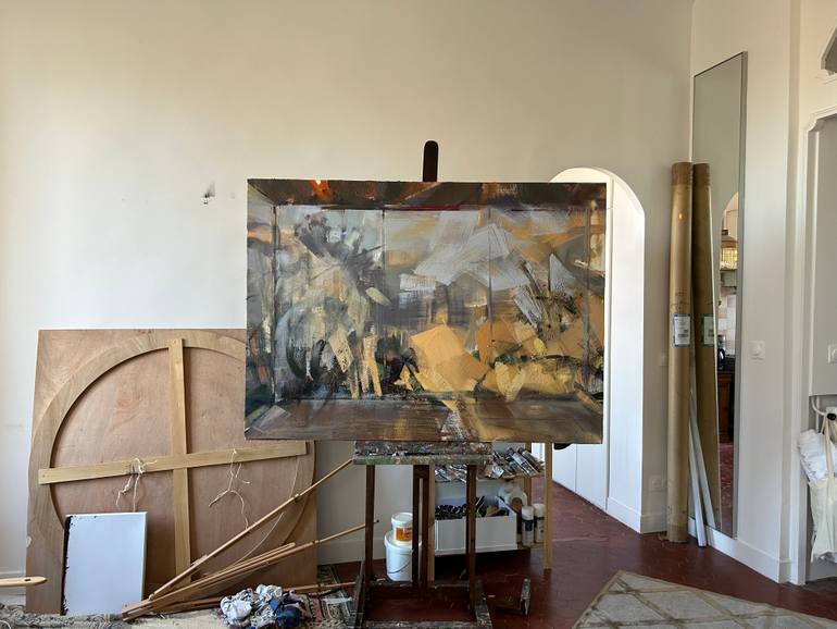 Original Abstract Expressionism Abstract Painting by Fanny Nushka
