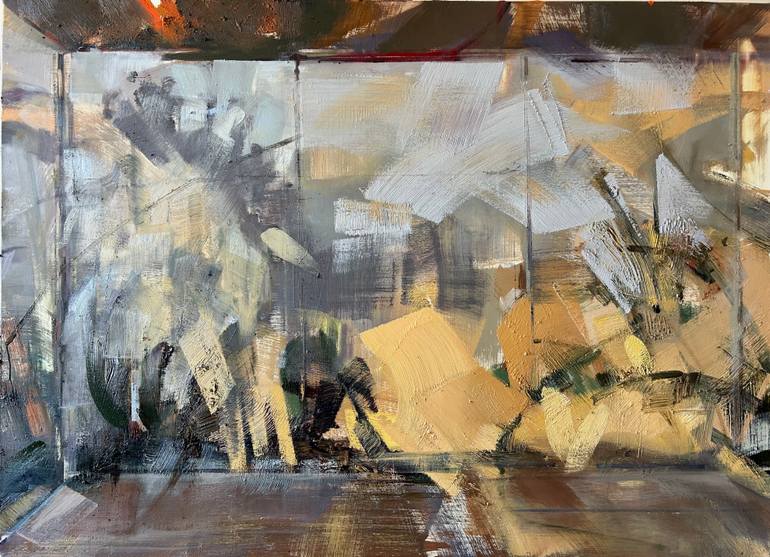 Original Abstract Expressionism Abstract Painting by Fanny Nushka