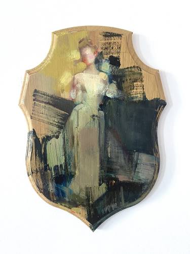 Original Abstract Expressionism Women Painting by Fanny Nushka