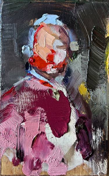 Original Abstract Expressionism Men Paintings by Fanny Nushka