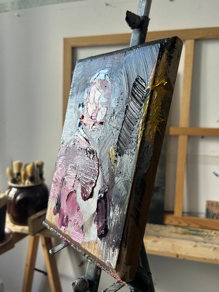 Original Abstract Expressionism Men Painting by Fanny Nushka