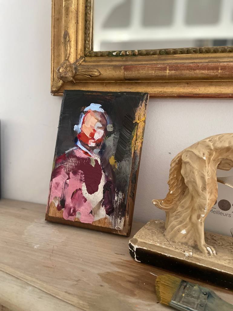 Original Abstract Expressionism Men Painting by Fanny Nushka