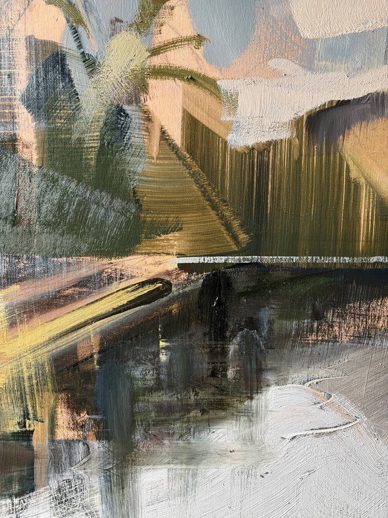 Original Abstract Expressionism Landscape Painting by Fanny Nushka