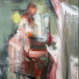 Etude pour Avant le premier café by Fanny Nushka