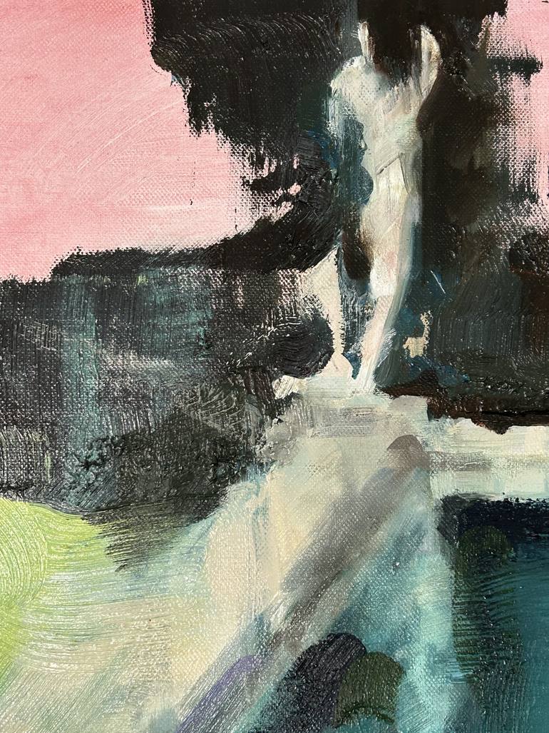 Original Abstract Garden Painting by Fanny Nushka