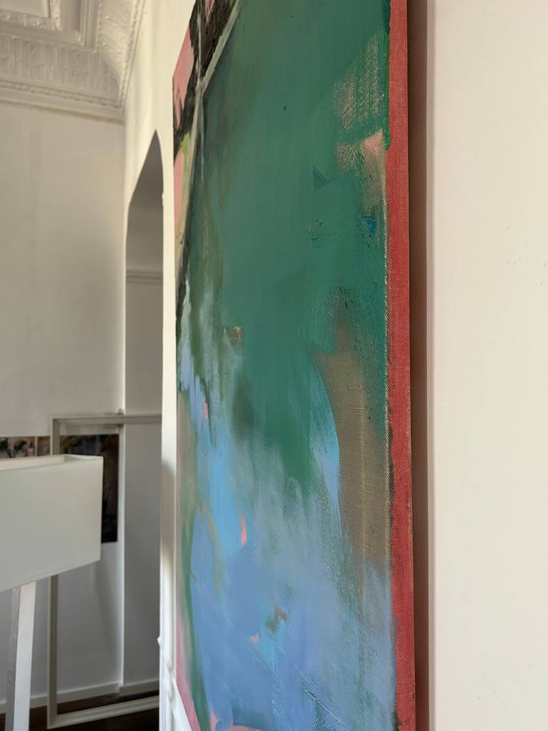 Original Abstract Garden Painting by Fanny Nushka