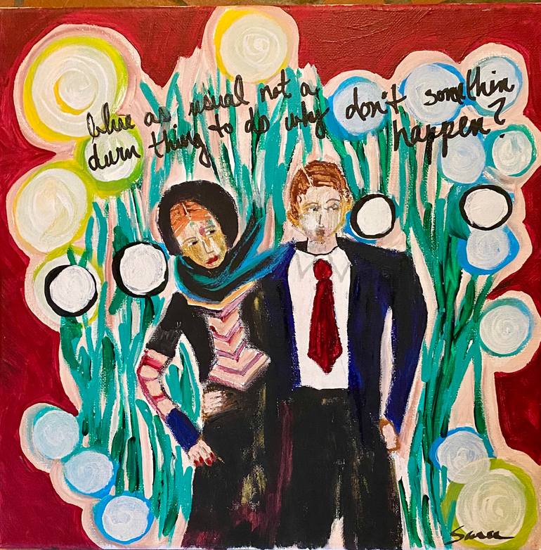 Bonnie and Clyde Painting by Sara Morsey | Saatchi Art Belgium