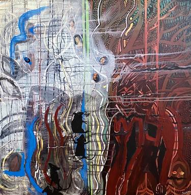 Original Abstract Expressionism Mortality Paintings by Sara Morsey
