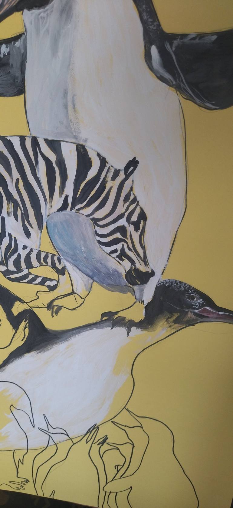 Original Contemporary Animal Drawing by Olga Gál