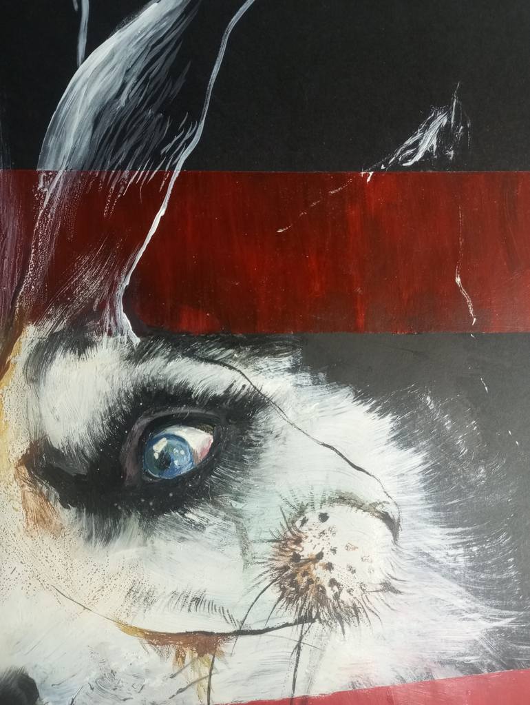 Original Expressionism Animal Mixed Media by Olga Gál