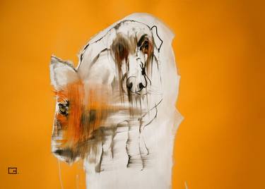 Original Abstract Expressionism Animal Paintings by Olga Gál